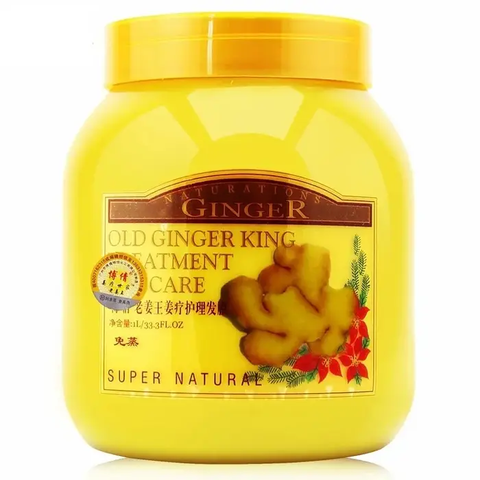 Masque capillaire hydratant au gingembre, crème de soin réparatrice pour cheveux abîmés, pommade coi