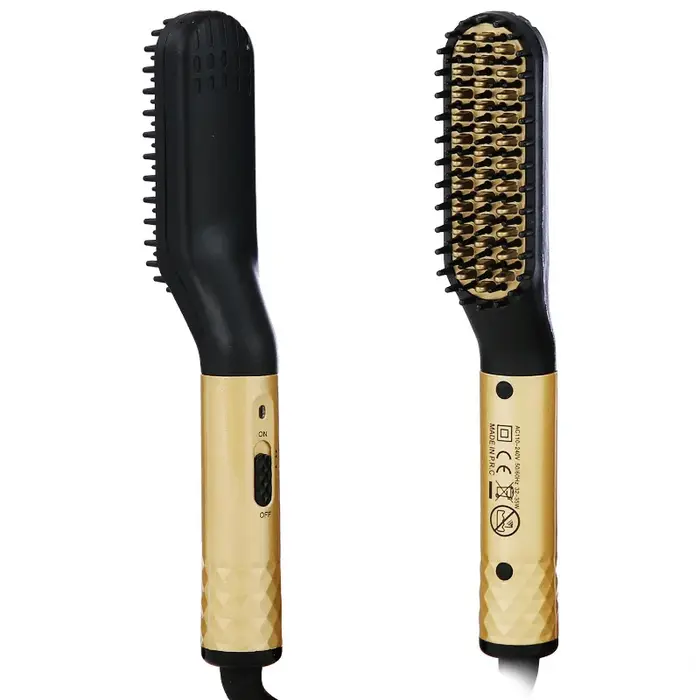 Peigne lisseur électrique adapté aux hommes et aux femmes.
