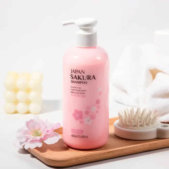 LAIKOU japon Sakura shampooing réparation Anti pointes fourchues cheveux secs crépus lisses