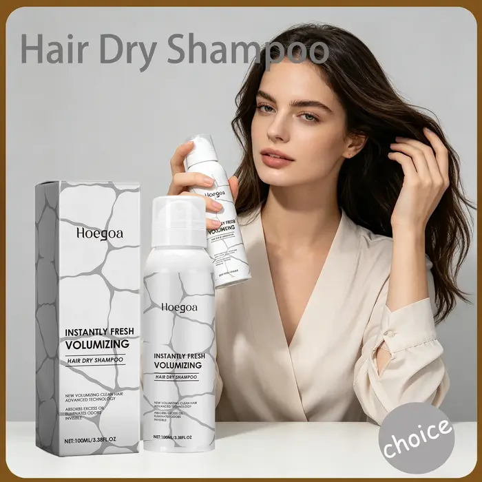 Spray capillaire Hoegoa à séchage rapide, sans eau, contrôle du sébum, rafraîchissant, texture non g