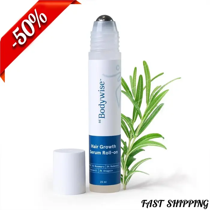 Sérum de croissance capillaire au romarin Roll On 25 ml – 3% romarin