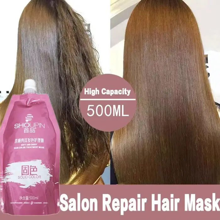 Masque capillaire magique à la kératine pour cheveux maltés