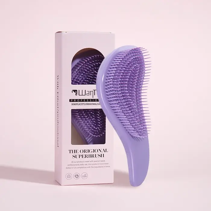 Peigne démêlant magique en boîte, antistatique, pour coiffure, pour filles, massage du cuir chevelu,