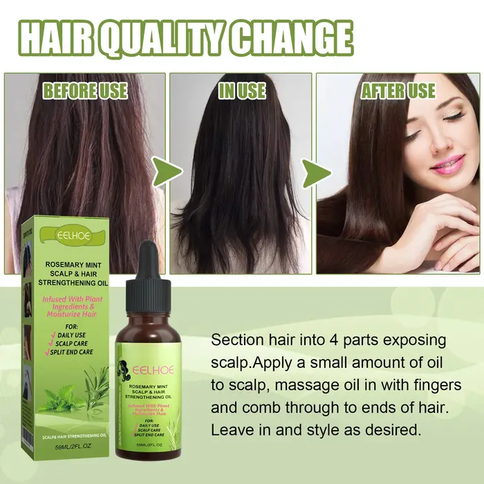 Huile fortifiante pour cuir chevelu et cheveux