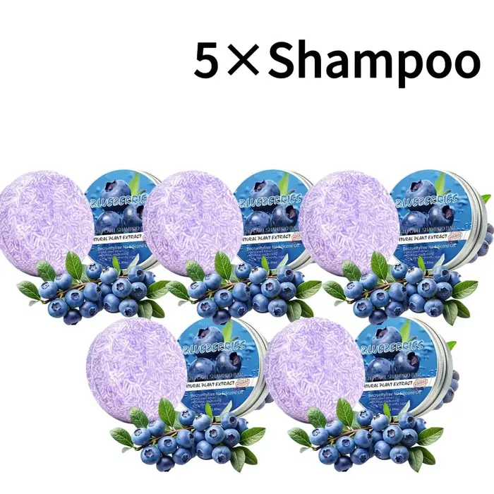 Shampooing et après-shampoing solides à la myrtille - Savon aux huiles essentielles végétales