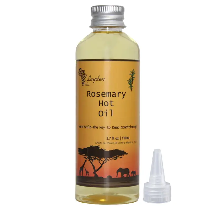 Une touche pour magnifique huile chaude de romarin et de trèfle africain de 110 ml accélère le cuir chevelu pour livrer plus de nutriments aux follicules pileux