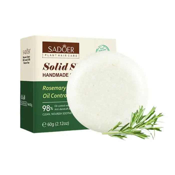 Savon Solide au Romarin pour Cheveux – Contrôle du Sébum