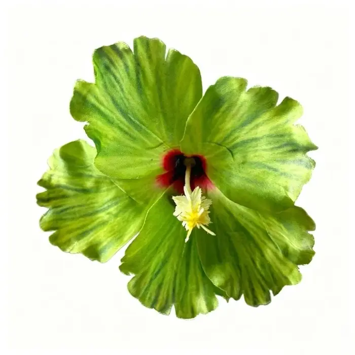 Accessoires pour cheveux : Pince à cheveux fleur d'hibiscus artificielle, style bohème, ne blesse pas les cheveux, pour franges, été