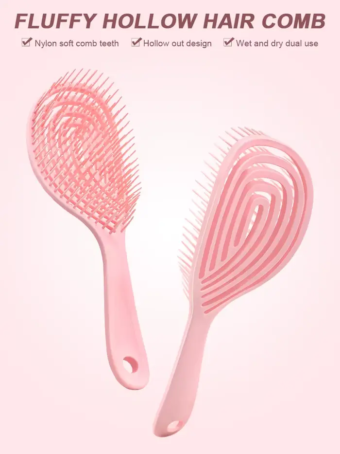 Brosse à cheveux creuse – Peigne de Massage du cuir chevelu à séchage rapide