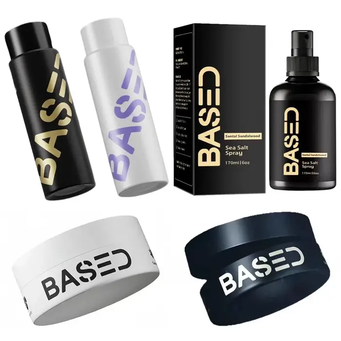 Kit de Soins Capillaires Naturels au Sel Marin pour Tous Types de Cheveux : Spray Coiffant Longue Durée