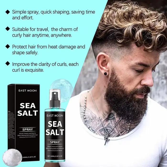 Spray Bouclant au Sel Marin 100ml pour Cheveux