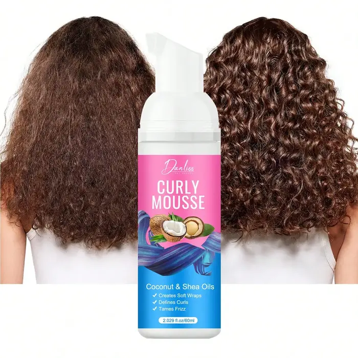 Mousse de boucles hydratante- crée des boucles douces, des formes de boucles et contrôlent les enche
