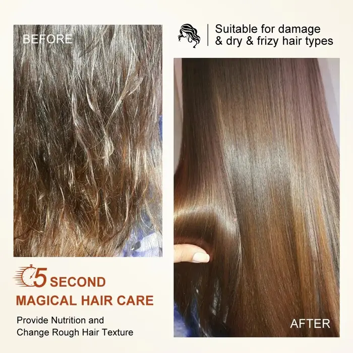 PURC 5 secondes masque capillaire magique huile d'argan nourrissant lissage réparation masques frisottis endommagés soins capillaires