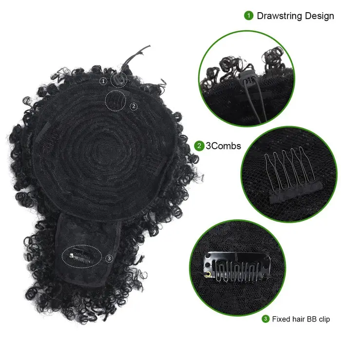Afro Puff Kinky Curly Hair